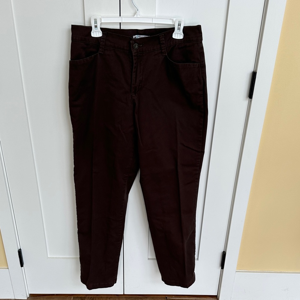 Women’s Lee Relaxed Fit Brown Pants Size 12